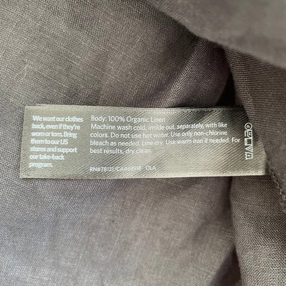 Eileen Fisher Tiered Organic Linen Midi Dress - Picture 9 of 13